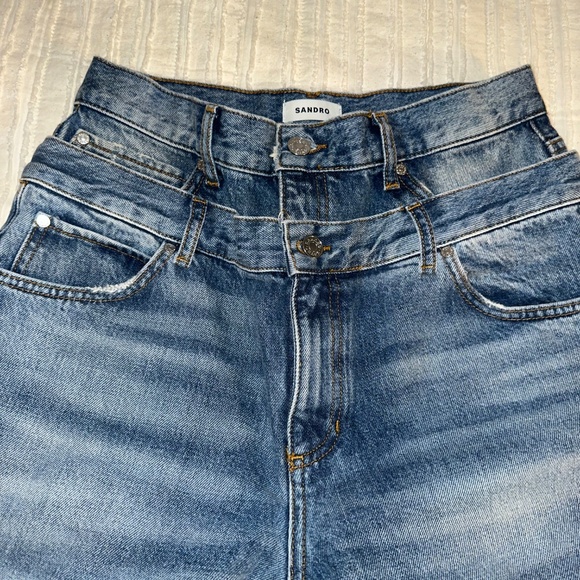 Sandro Paris Double Waist Jeans - Picture 2 of 4